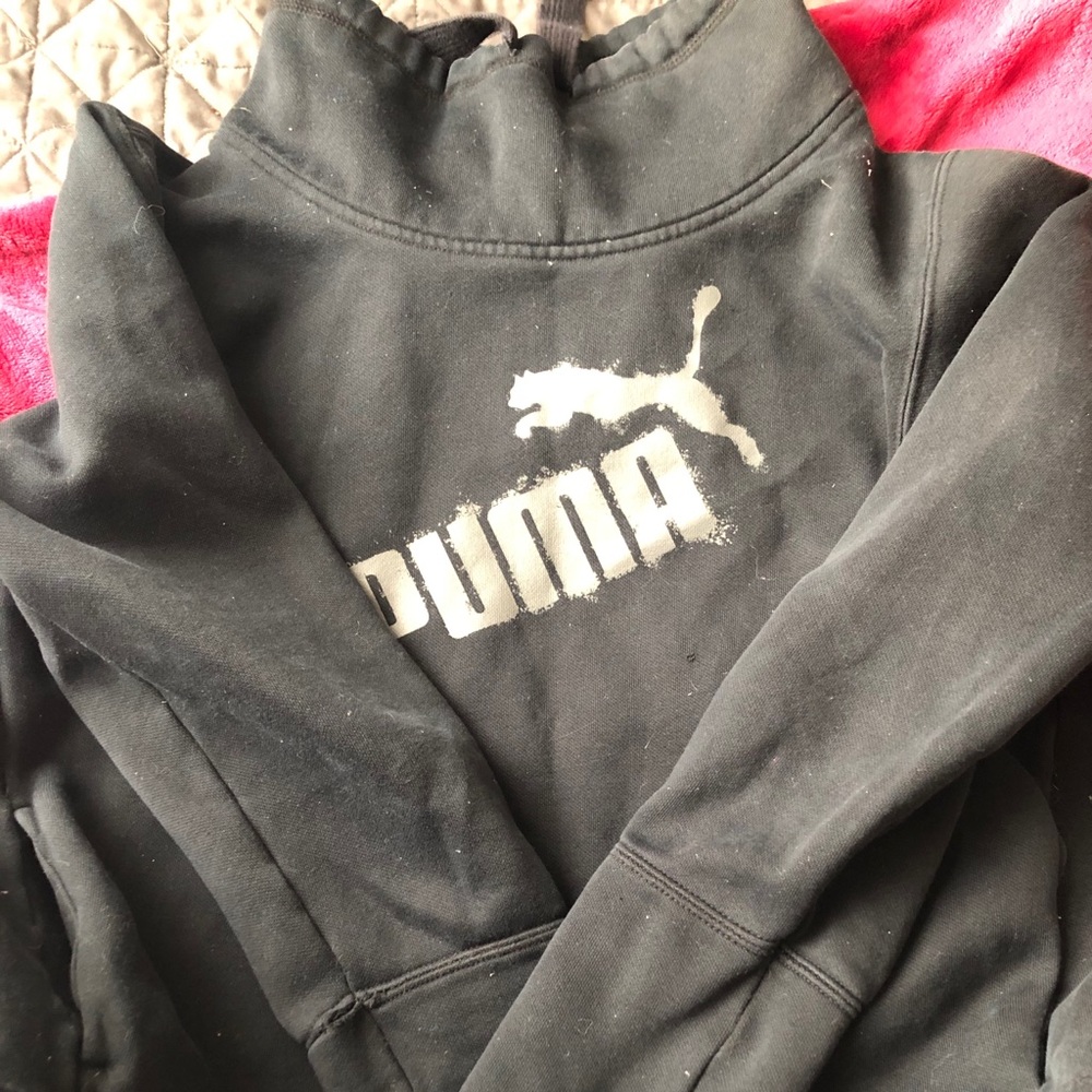 turtle neck puma hoodie